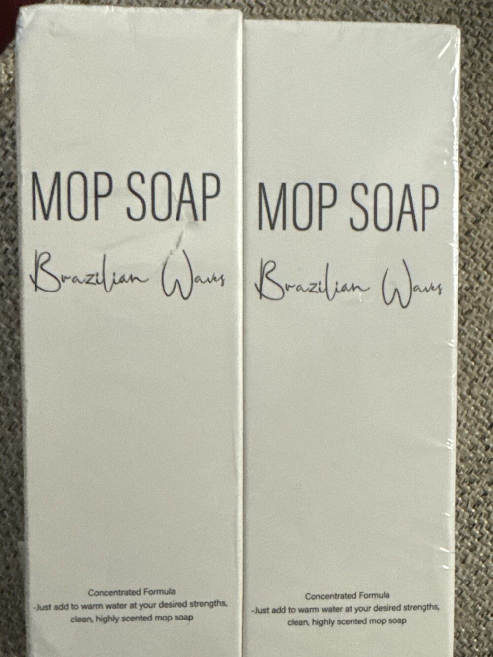 2 Brazilian Waves Mop Soap Concentrated Floor Cleaning Solution 120ml 4oz